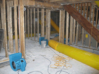 BASEMENT FLOOD WATER DAMAGE CLEANING SERVICE