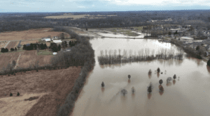 flood post rains in bellbrook, Ohio